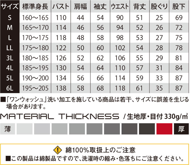 商品仕上がり寸法