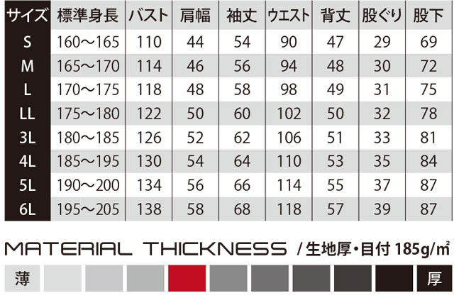 商品仕上がり寸法