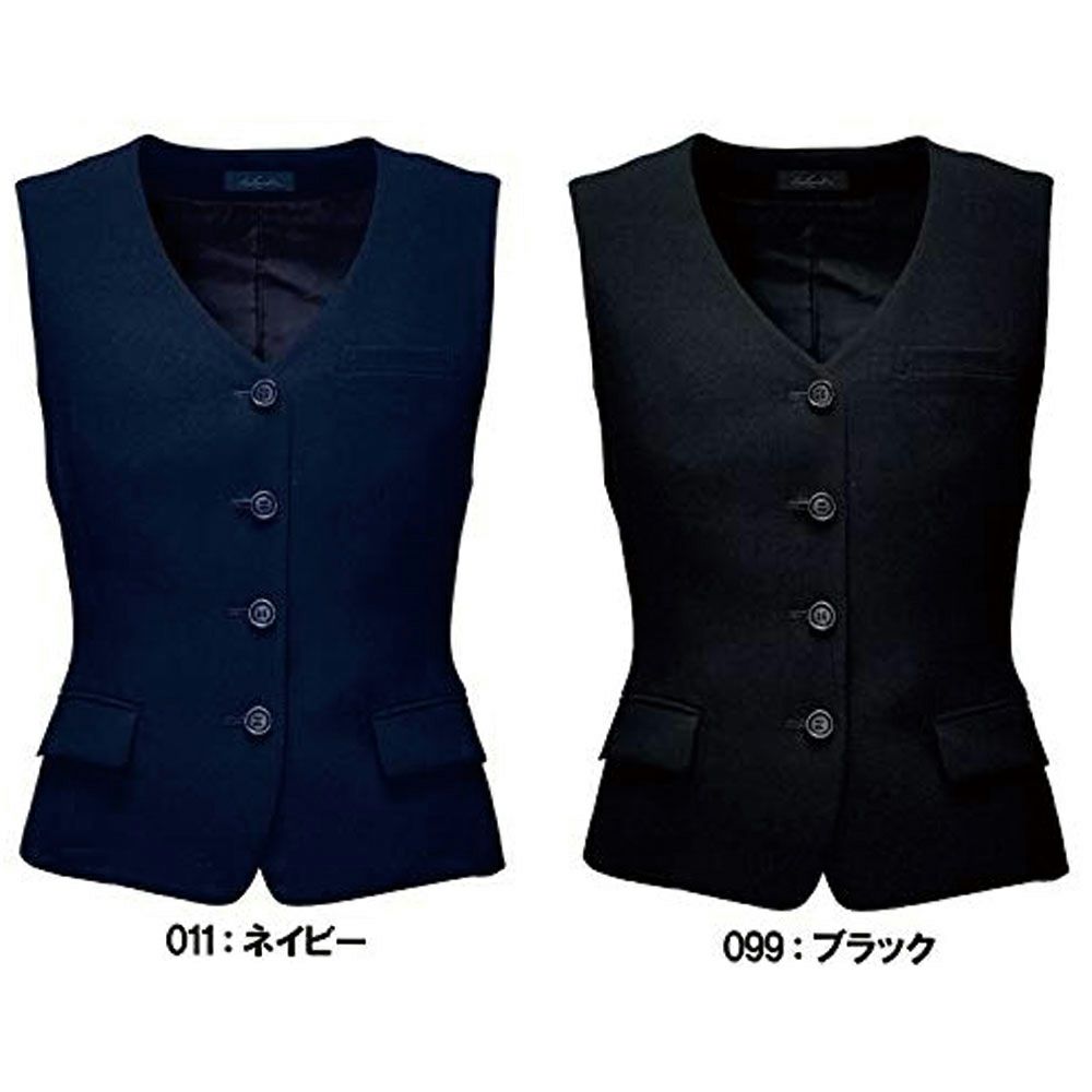HCV3100 ベスト 事務服 制服 ピエ