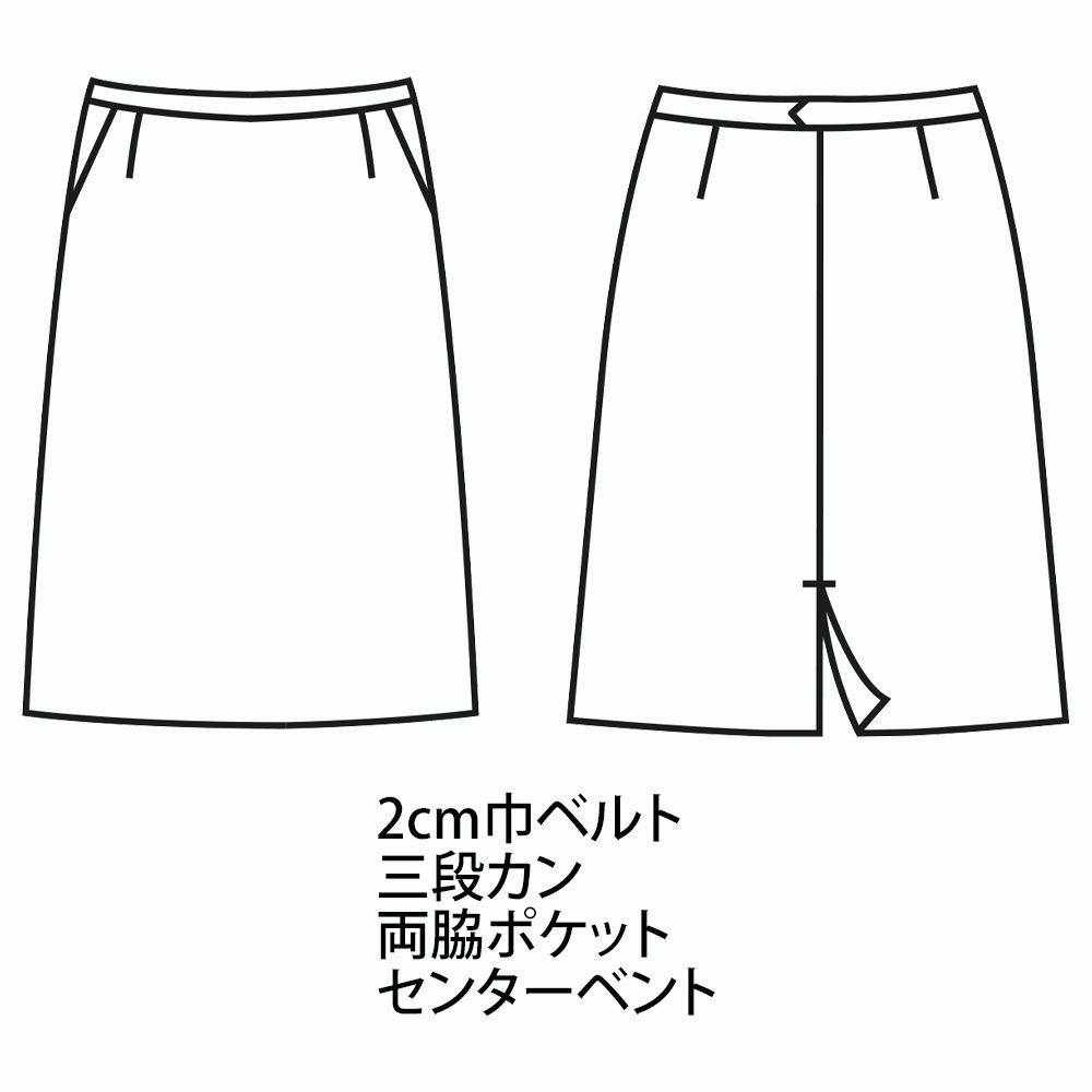 A850 スカート 事務服 制服 ハネクトーン