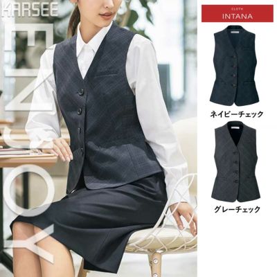 【人気物】事務服 ベスト・スカート・リボン 17号 スーツ・フォーマル・ドレス