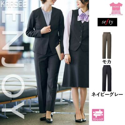 EAL824 事務服 パンツ カーシー