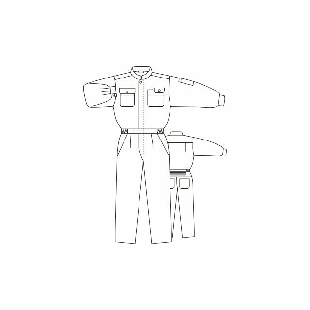 マルキ 丸鬼 ツナギ服 つなぎ RO750